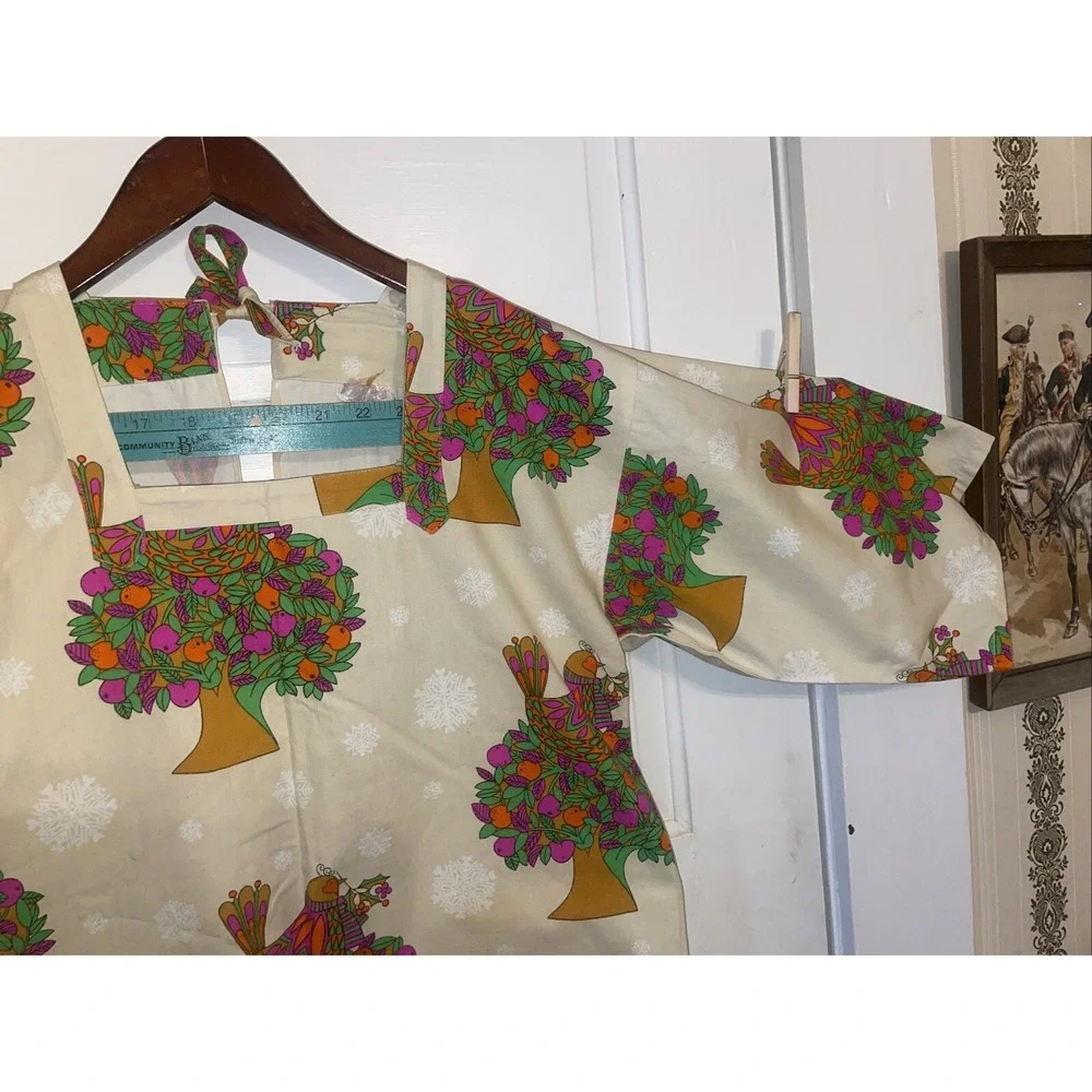 Design House Tie Back Smock Fruit Tree‎ Bird